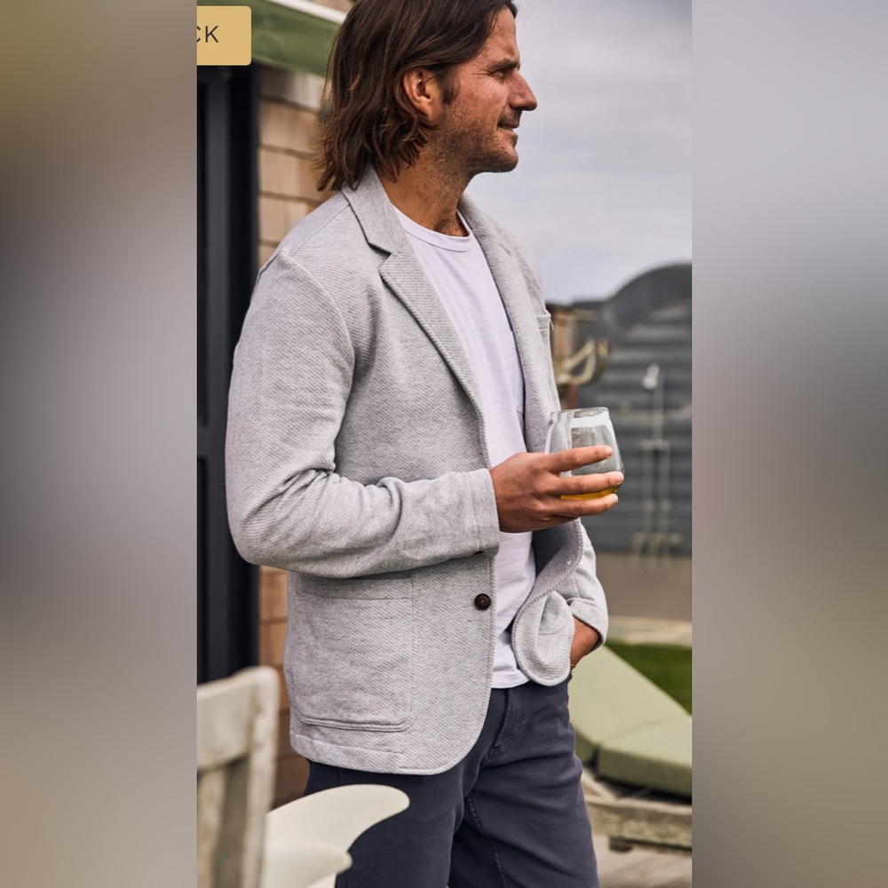 FAHERTY BRAND Men's Interloop Knit Blazer
